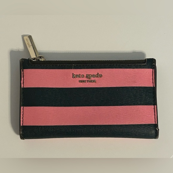 kate spade Handbags - Kate Spade‎ Sylvia Continental Wristlet Wallet Pink Preppy Bold Stripe